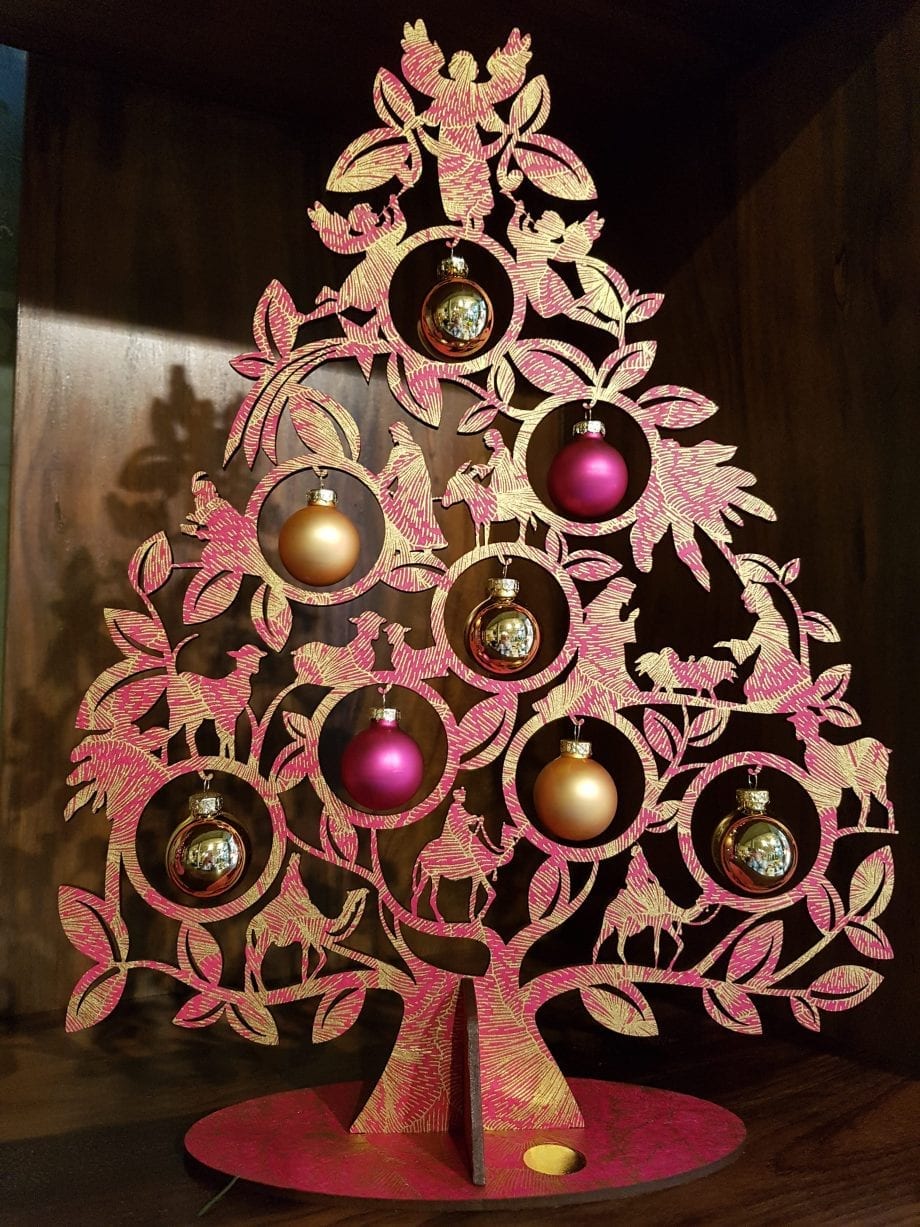 Kölnschätze Kerstboom Nativity Roze