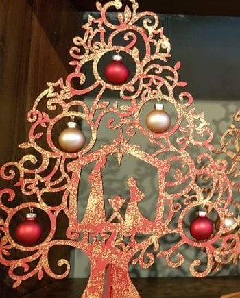 Kölnschätze Kerstboom Nativity Red