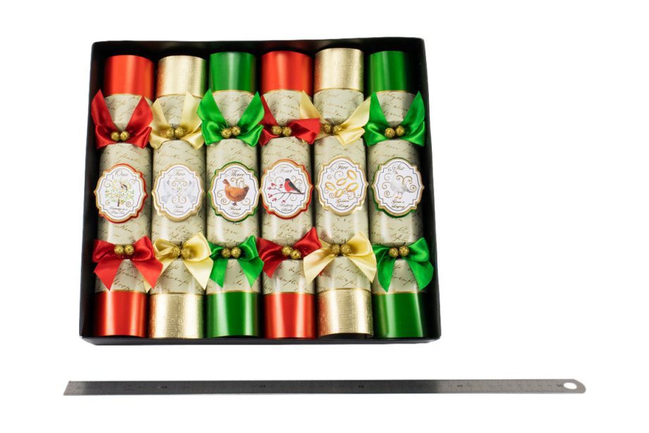 6 DAYS OF CHRISTMAS EXCUISITE CRACKERS